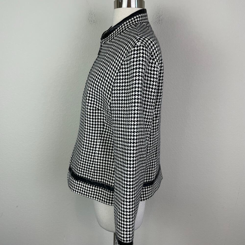 Pendleton Black White Houndstooth Wool Lambskin T… - image 5